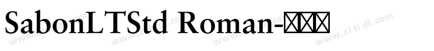 SabonLTStd Roman字体转换